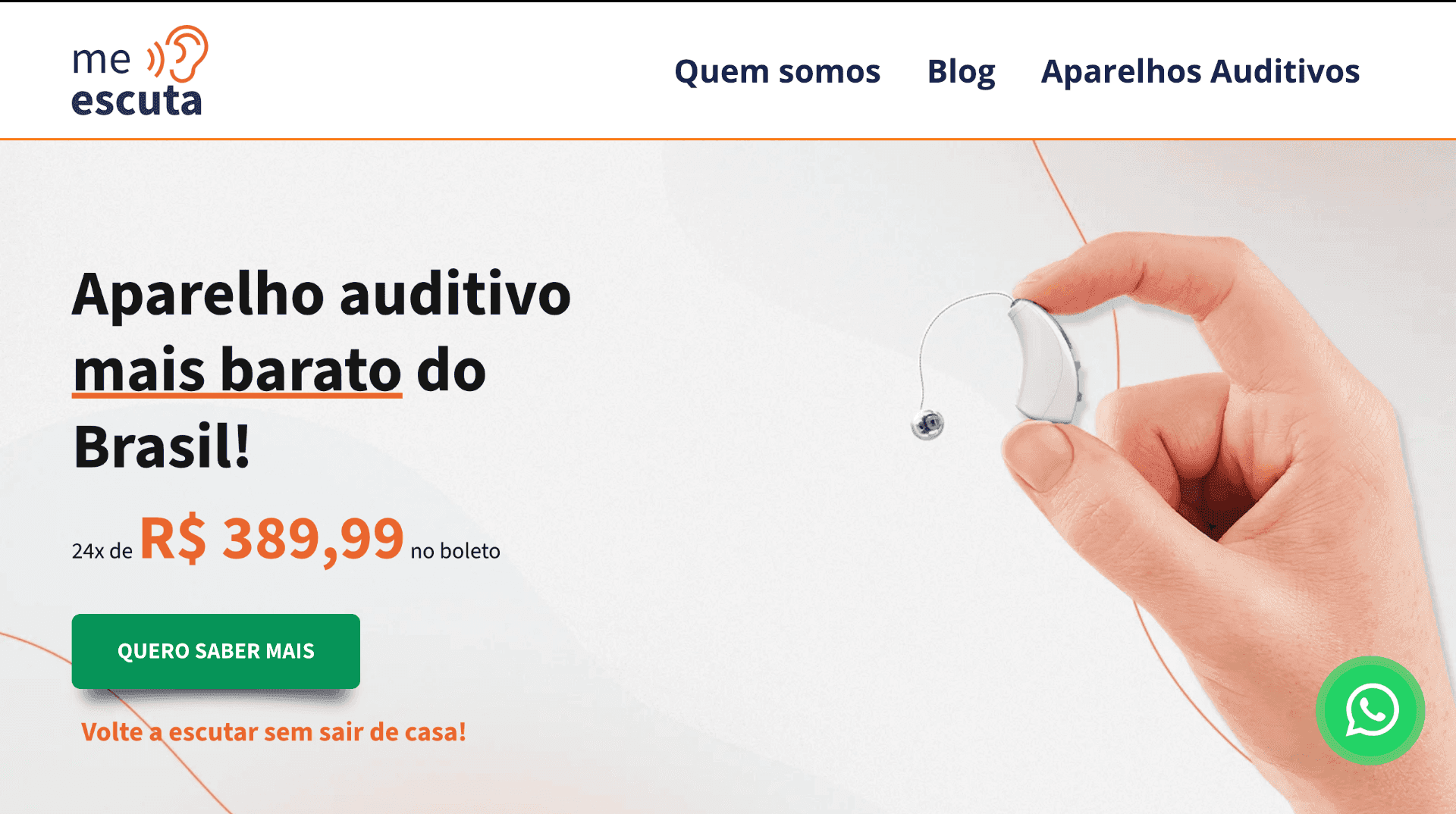 Capa do projeto ZapBot Me Escuta — chatbot de IA no WhatsApp para captação de leads